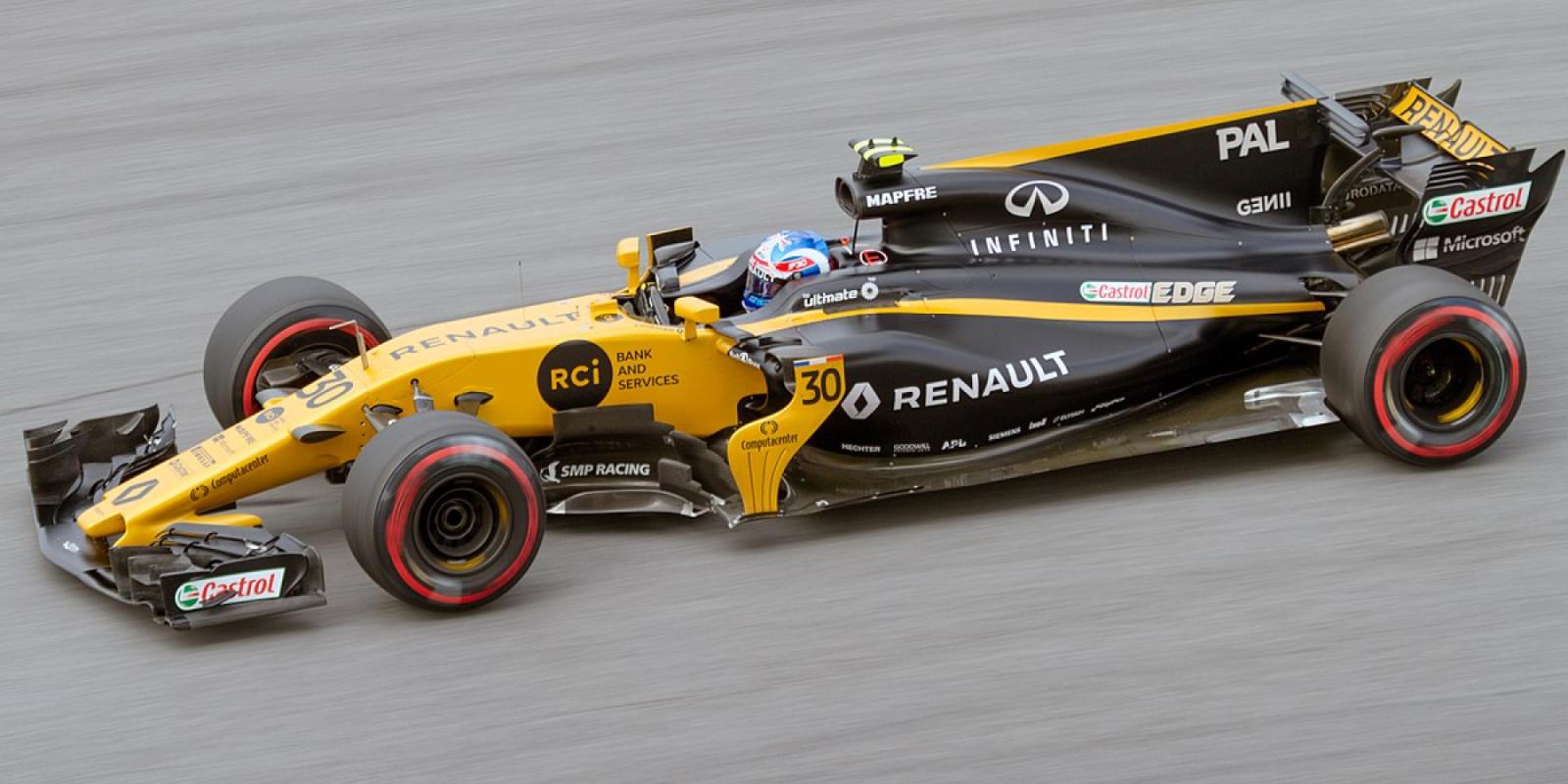 Imagen Jolyon Palmer, con Renault, durante el Gran Premio de Malasia en 2017.