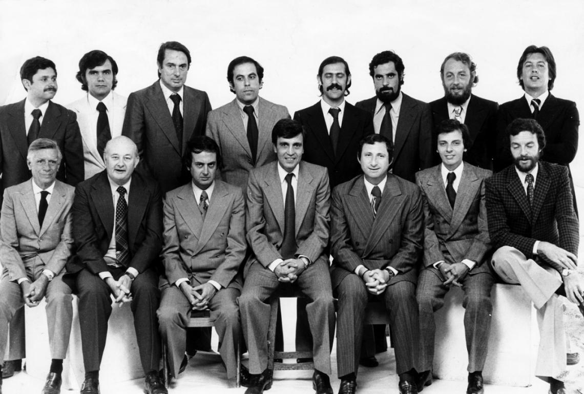 Imagen Redacción periodistas 1979: Ríos, Galoto, Rafael, Barrio, Fernández, Panno, Straimel, Blanco, Villa, Pasquato, Orcasitas, Onesime, Cherquis,Hernández, Ferreira