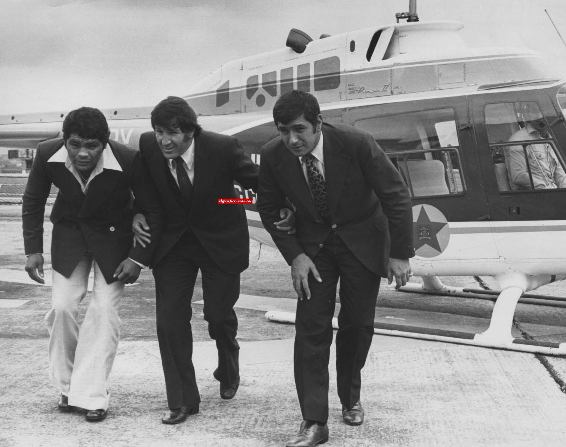 Imagen Tito con Víctor Galíndez en Johanesburgo. Abril 1975.