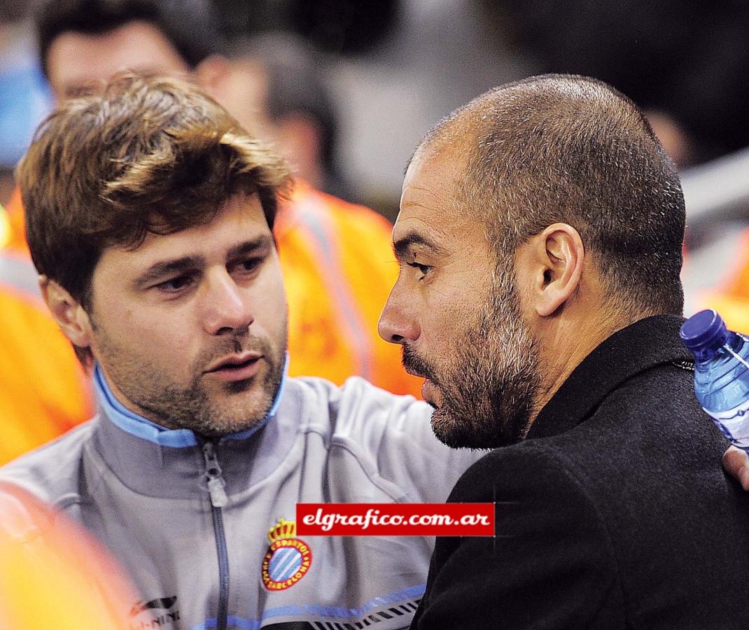 Imagen Con Pep Guardiola, quien lo elogió por su forma de conducir. Le sacó una victoria y tres empates cuando se enfrentaron en el fútbol español.