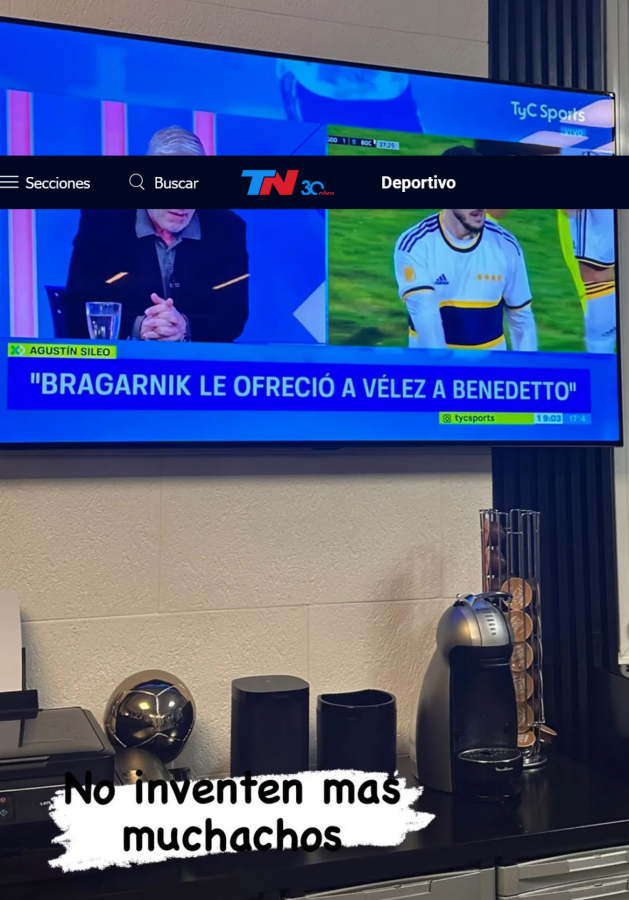 Imagen El enojo de Benedetto con los rumores de su supuesta ida a Vélez.