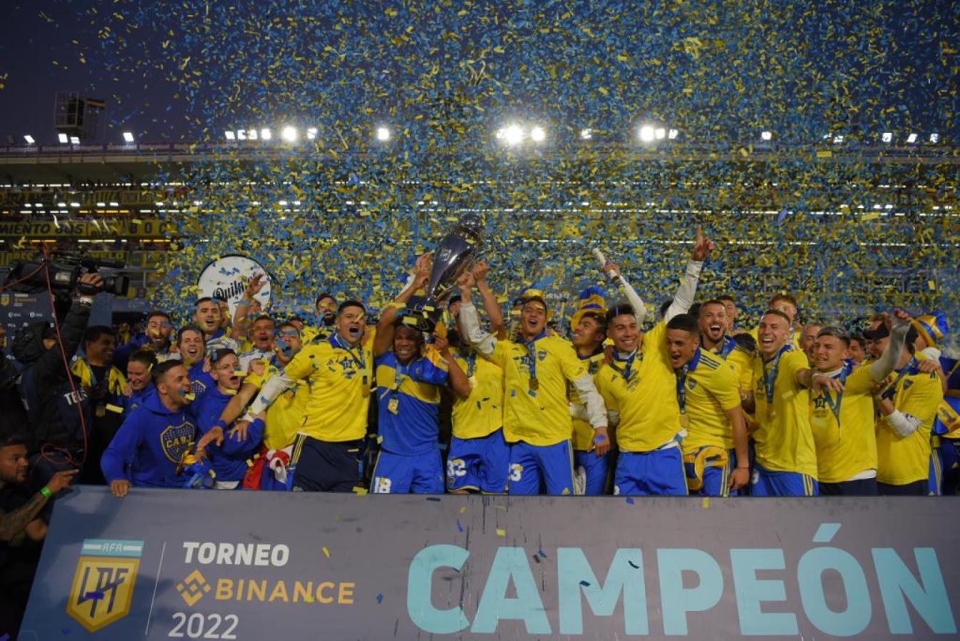 Imagen Boca celebra la obtención de la Liga Profesional (ALEJANDRO DEL BOSCO)