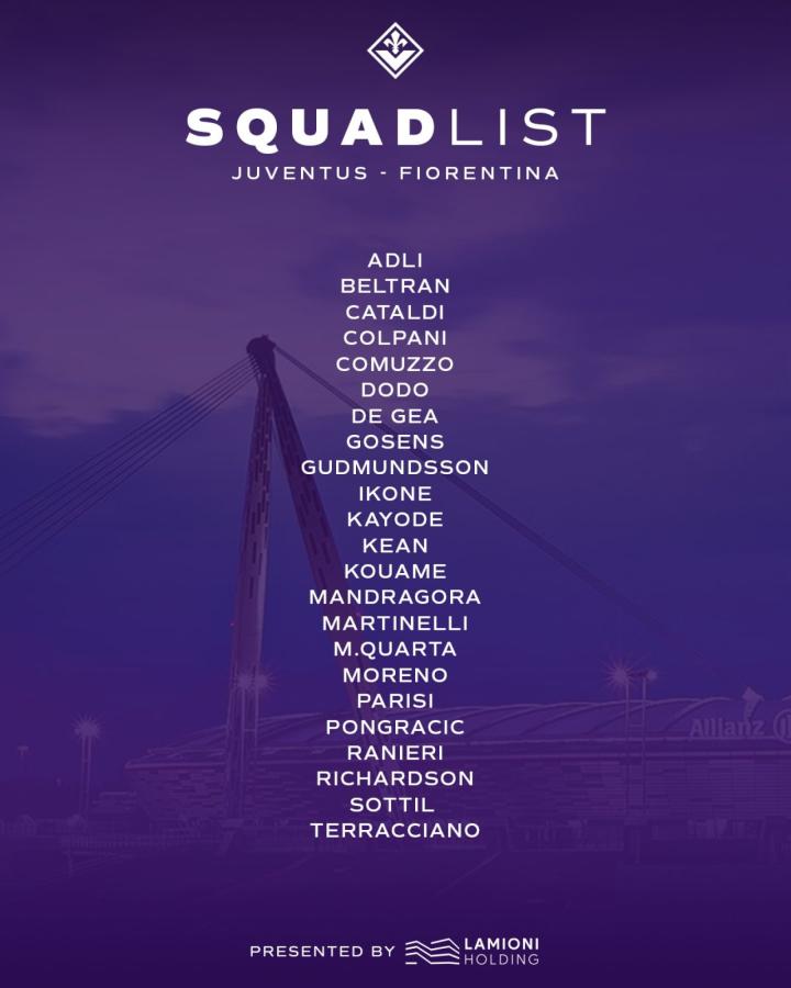 Imagen Los convocados de Fiorentina con Martínez Quarta.