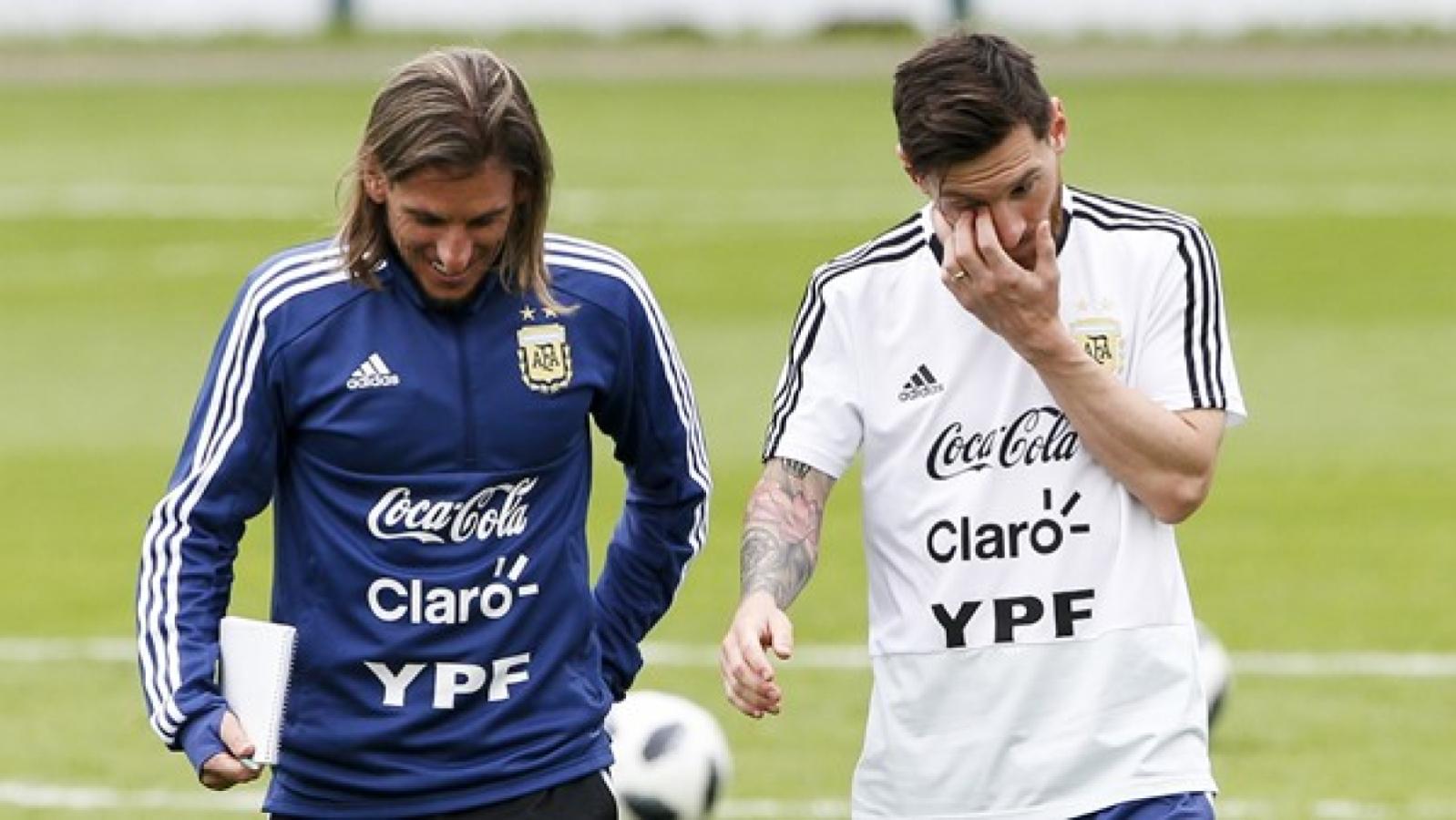 Imagen Beccacece y Messi, en tiempos en los que era ayudante de Sampaoli en la Selección