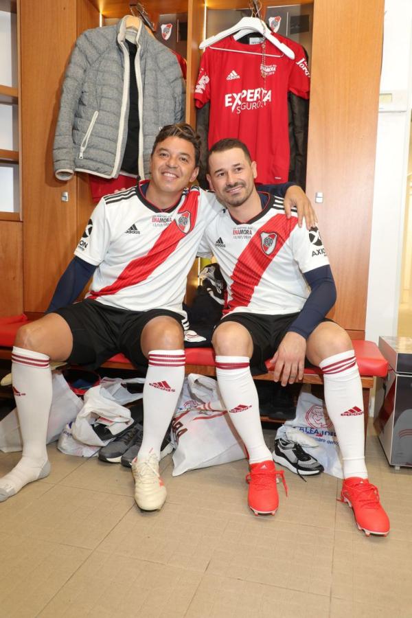 Imagen Mora y Gallardo mantienen una gran relación desde tiempos gloriosos con River.
