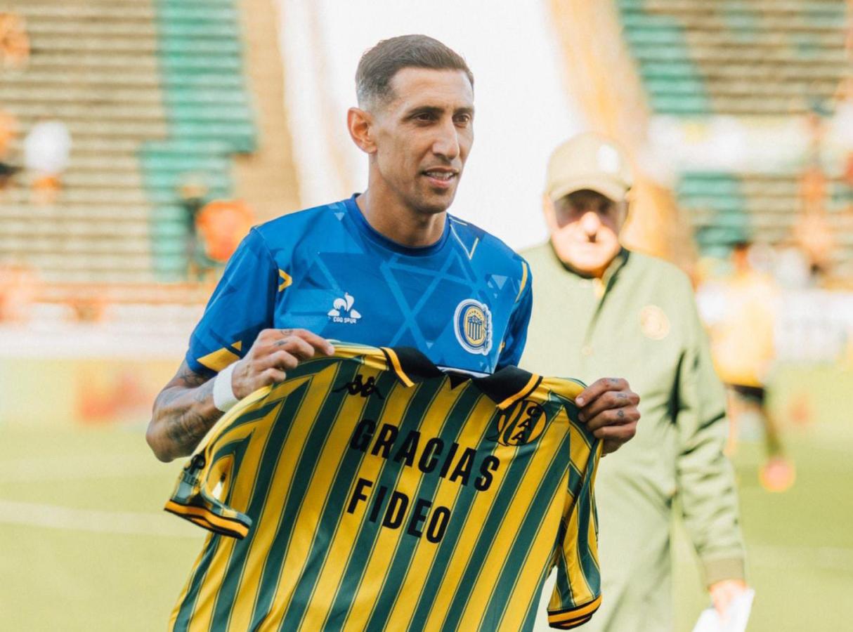 Imagen El reconocimiento de Aldosivi a Ángel Di María.