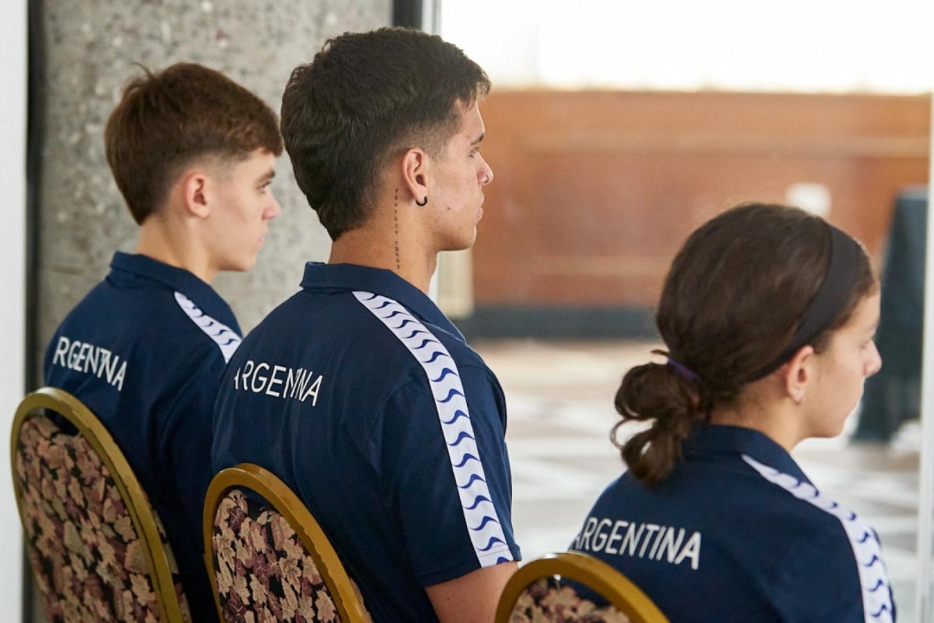 Imagen La nueva indumentaria de la Selección Argentina de natación.