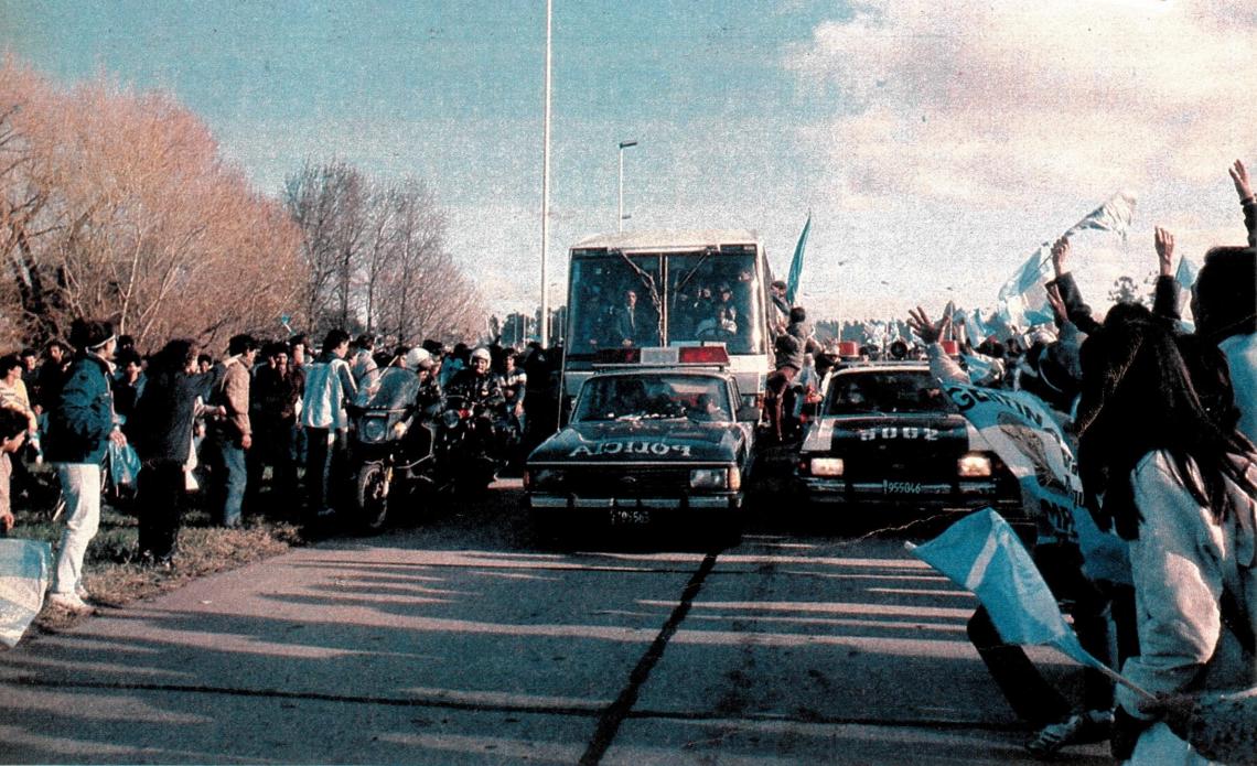 Imagen Luego de aterrizar en Argentina, empezó una nueva historia de festejos.