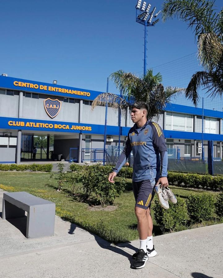 Imagen Primera practica en Boca de Carlos Palacios
