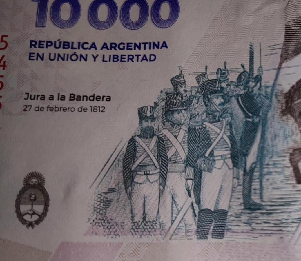 Imagen Messi, presente en el nuevo billete de 10 mil pesos.
