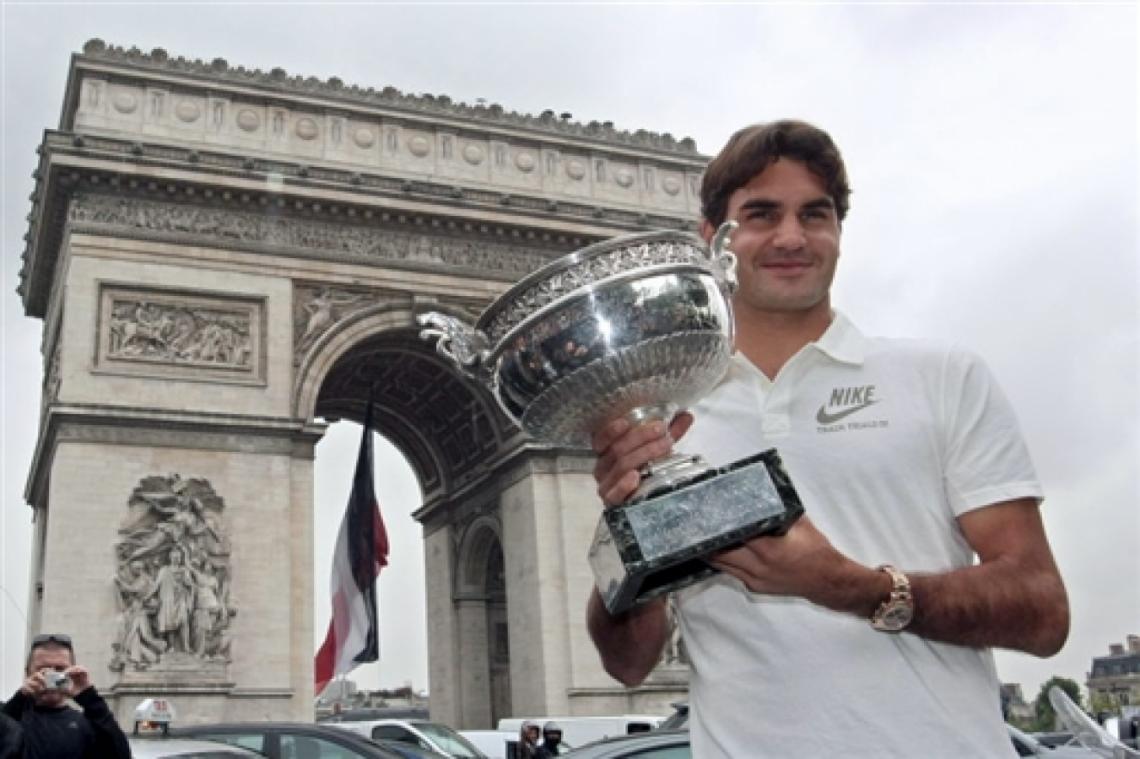 Imagen FEDERER, cuandó se consagró en Roland Garros, su único título en París. El suizo deleitará a casi 14 mil personas en Tigre.