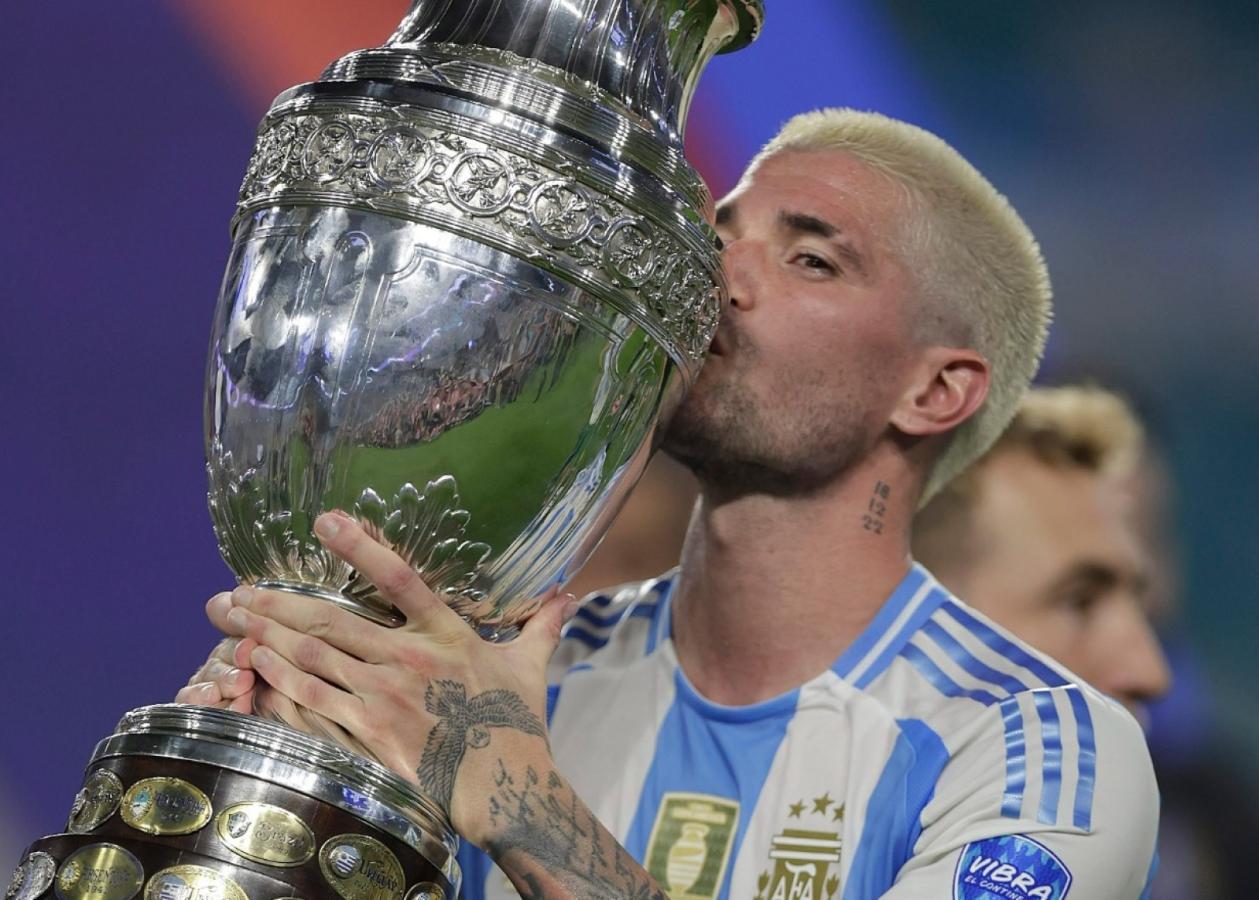 Imagen De Paul, lugarteniente de Messi e ídolo de muchos hinchas de la Scaloneta.