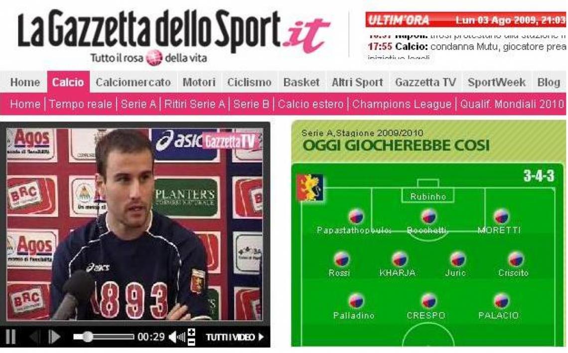 Imagen El diario italiano los ubica como titulares en el equipo ideal.