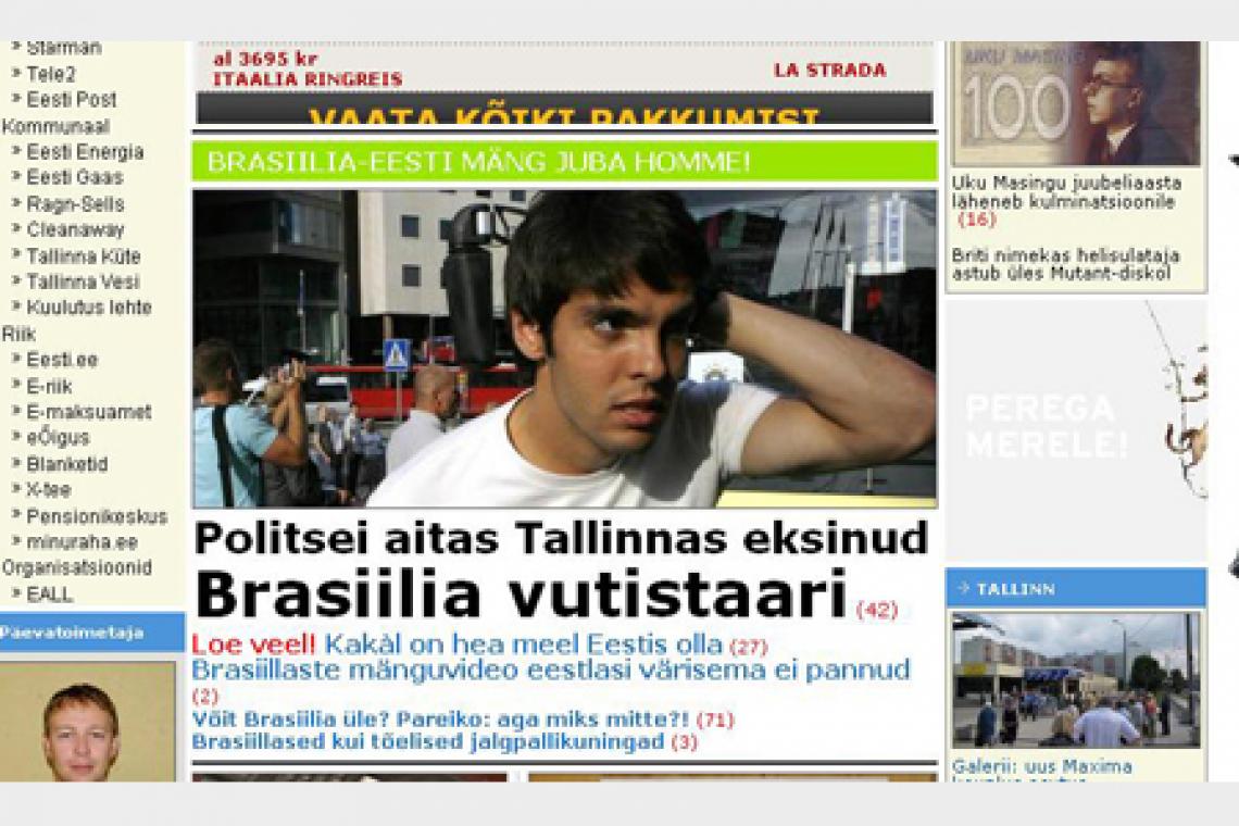 Imagen NOTICIA EN TODO EL MUNDO. El hecho repercutió en todos lados. Aquí un diario de Estonia (Postimees.ee)