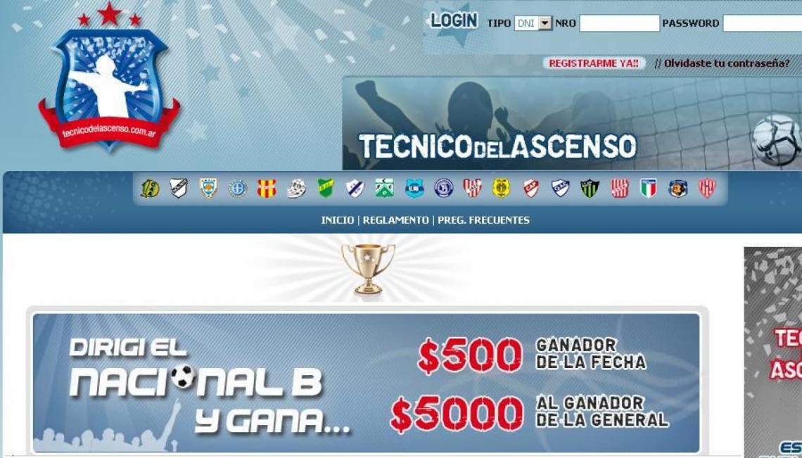 Imagen LOS PREMIOS: son de 500 pesos para el que se imponga en cada fecha y cinco mil para el ganador del juego.