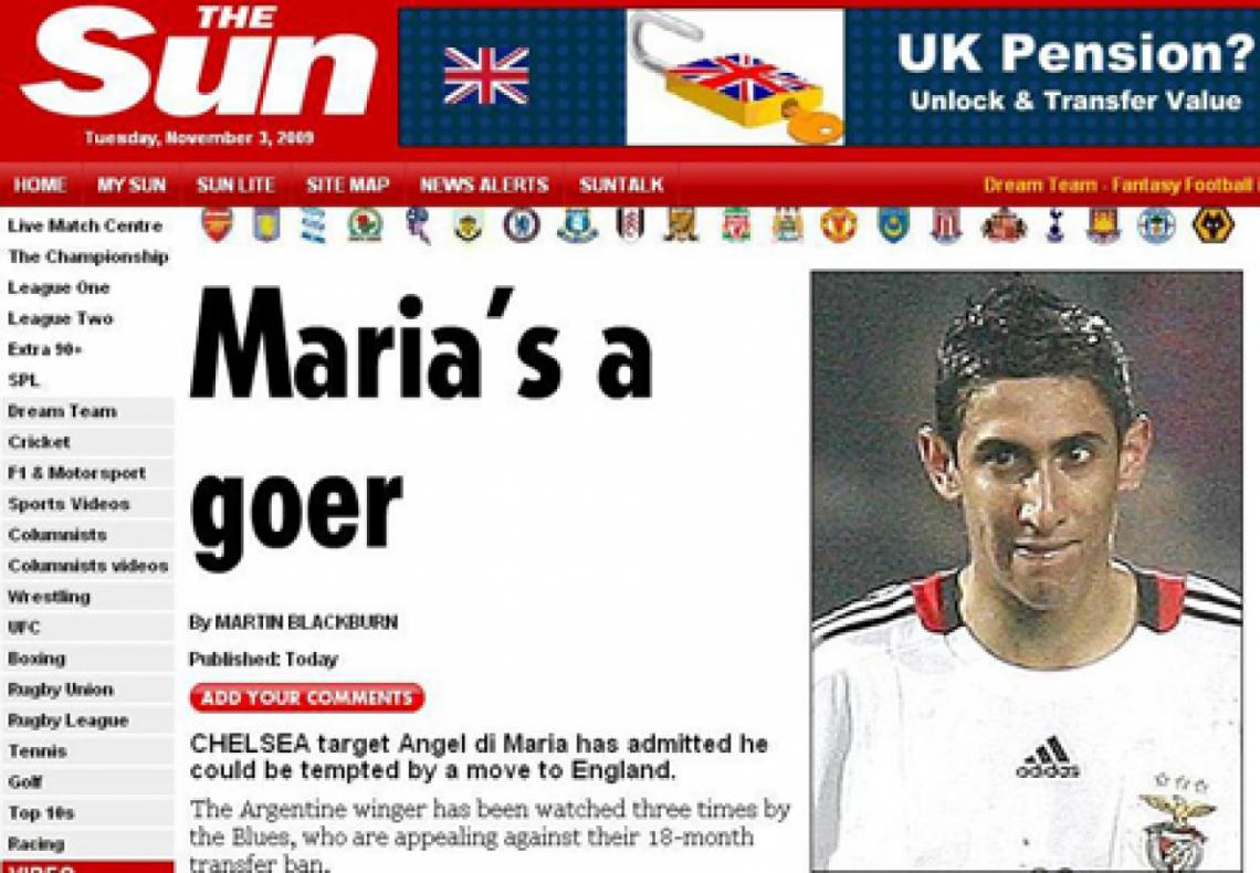 Imagen THE SUN dio a conocer el interés de varios clubes ingleses.