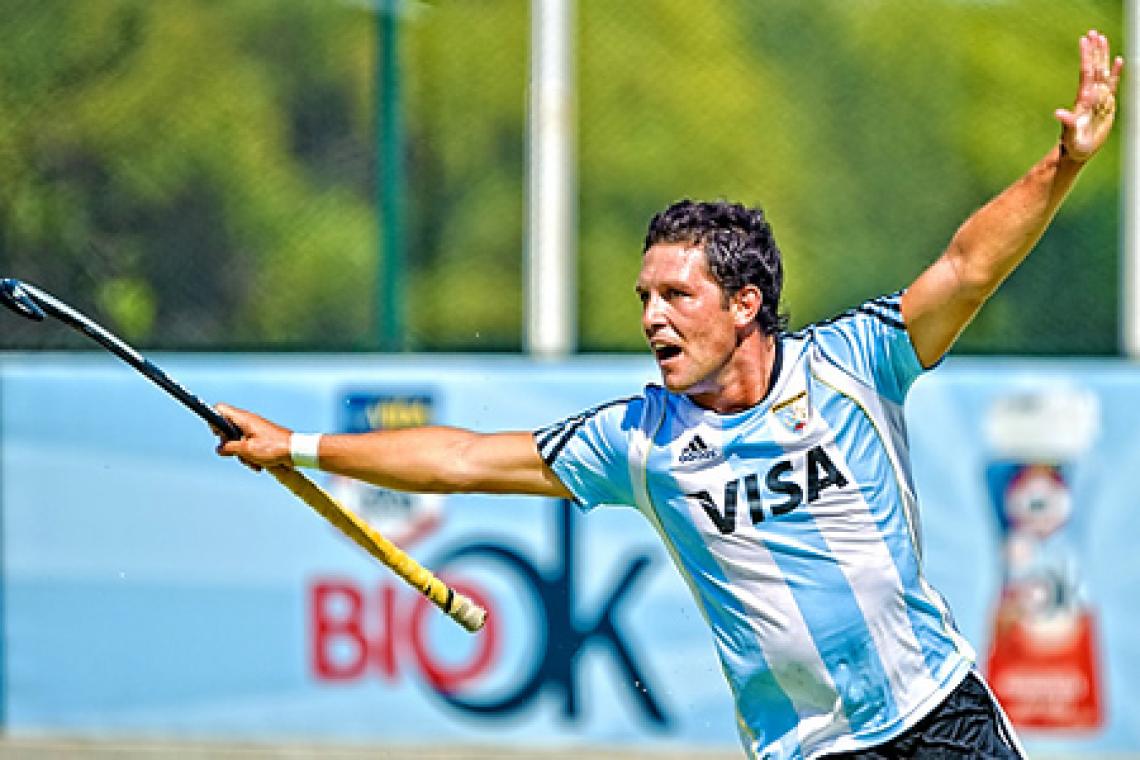 Imagen IBARRA. Goleador argentino desde la defensa con once goles en el certamen (panamhockey.org).