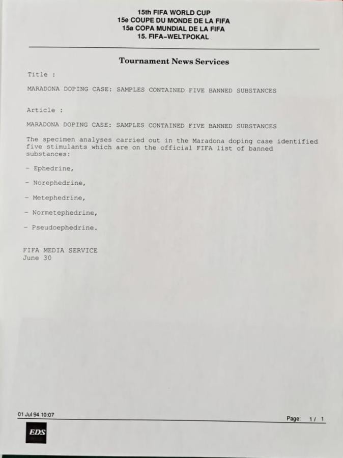 Imagen La carta oficial que recibió la prensa por parte de la FIFA. Gentileza: Juha Tamminen, periodista finlandés.
