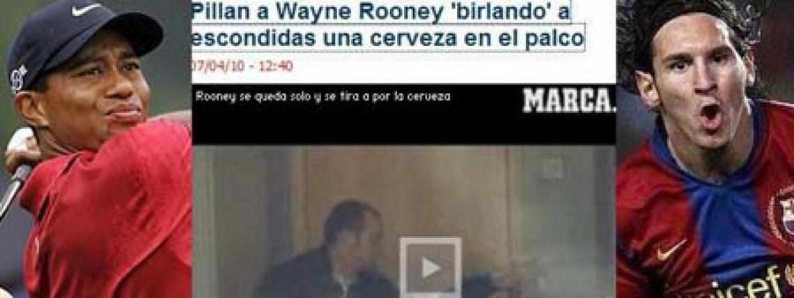 Imagen TIGER reaparece, Wayne aparece con una cerveza y todos hablan de Messi.