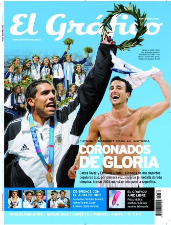 Imagen Septiembre de 2004: Oro en Atenas 2004 y tapa compartida con Ginóbili