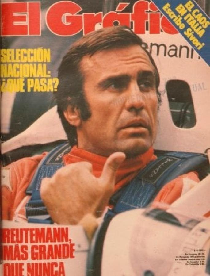 Imagen Reutemann, una vez más tapa de El Gráfico.
