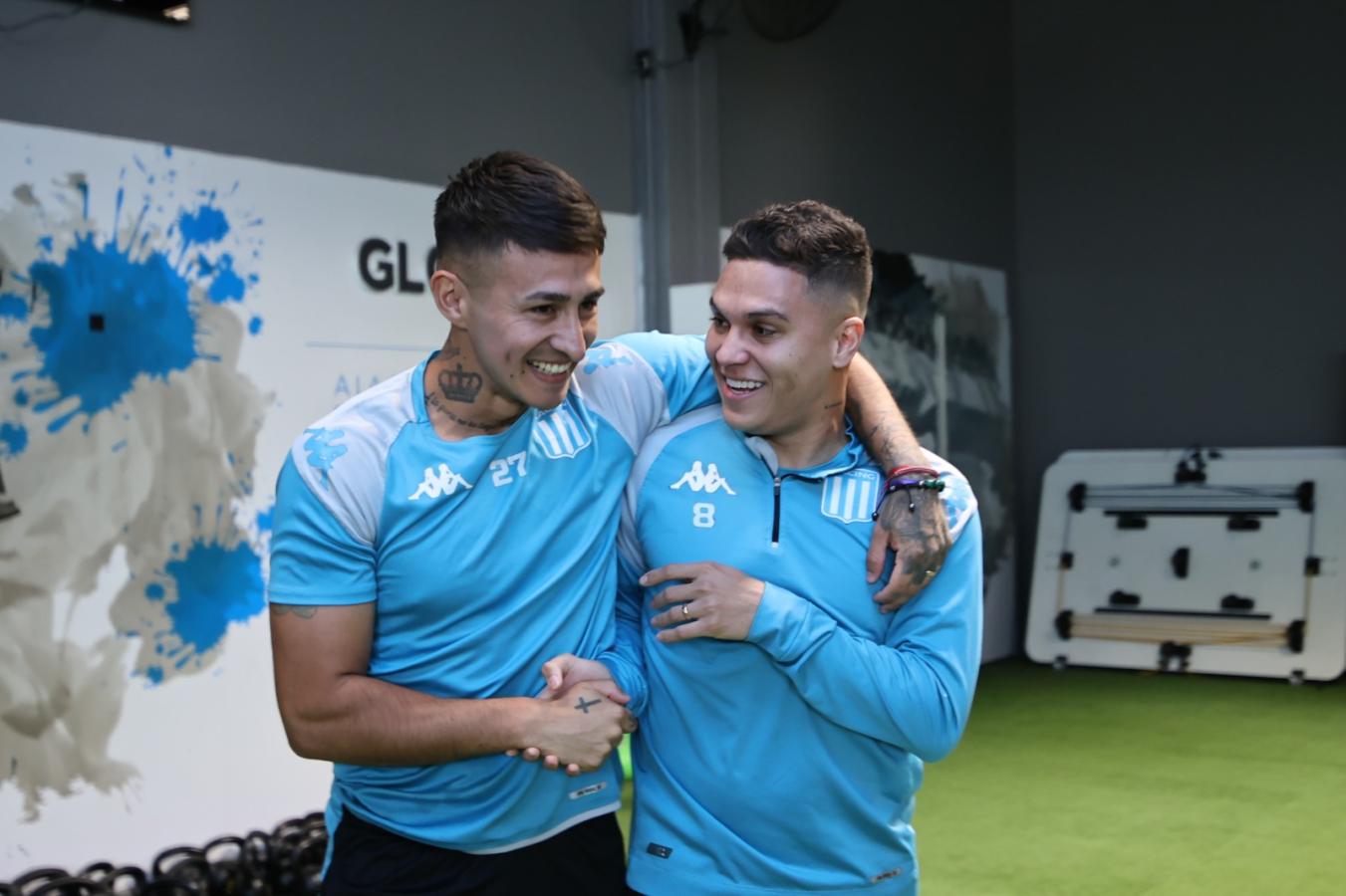 Imagen Juanfer Quintero, presente en el reencuentro del plantel de Racing.