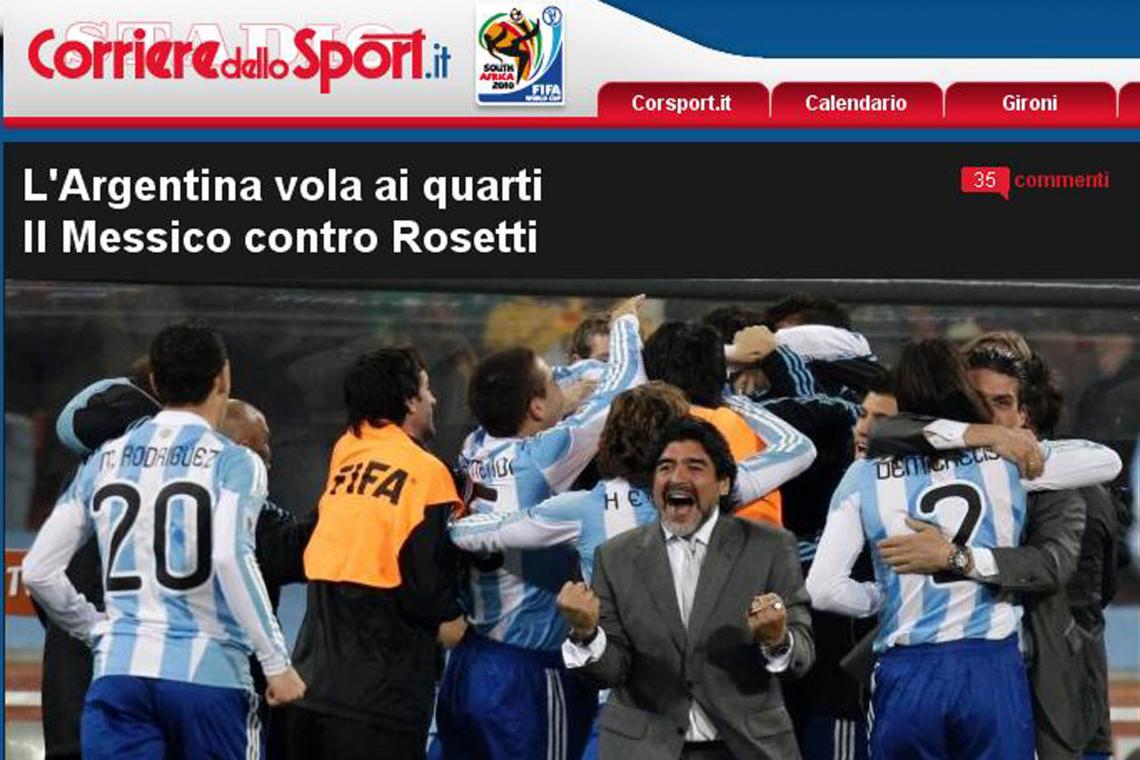 Imagen EL CORRIERE dello Sport destacó que el árbitro está en el ojo de la tormenta.