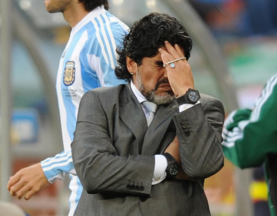 Imagen SIEMPRE DURO. Maradona hizo escuela con sus declaraciones. Cargó contra todos y contra todo.  