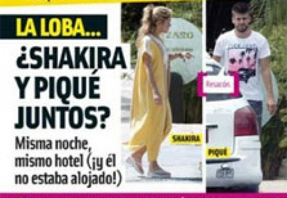 Imagen LA PORTADA de la revista Cuore donde aseguran que Shakira y Piqué pasaron una noche juntos.