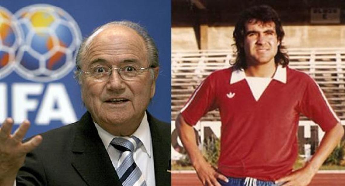 Imagen JOSEPH Y FRANKLIN. El presidente de la FIFA lo quiere contratar al minero ex futbolista.