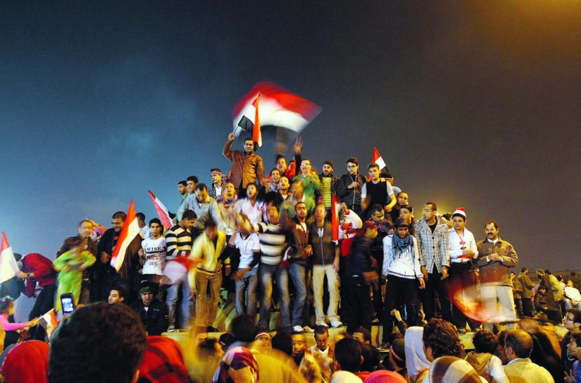 Imagen LA GENTE protestó y resistió en la Plaza Tahrir por 18 días. Mubarak, acorralado, renunció tras 30 años en el poder (AFP)