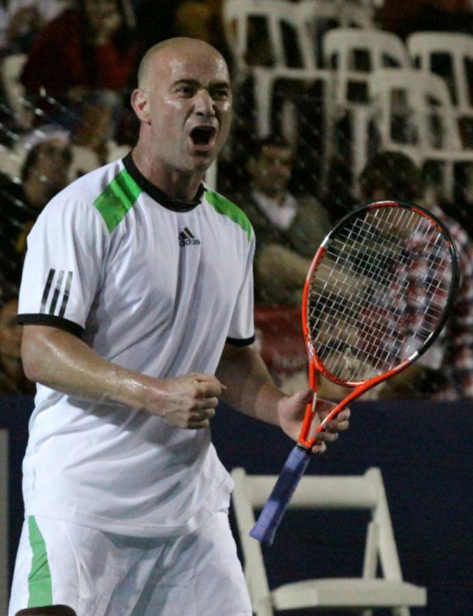 Imagen ANDRE AGASSI, que tiene 40 años, ganó los cuatro torneos de Grand Slam en su carrera. (Foto: José María Rieiro).