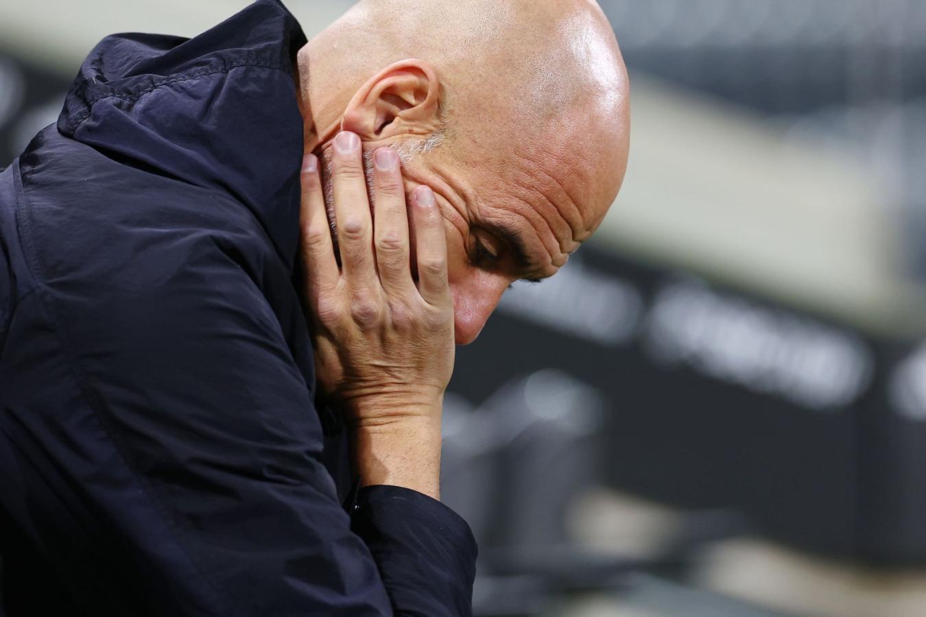 Imagen Guardiola sufre. El City está segundo a seis puntos de Arsenal.