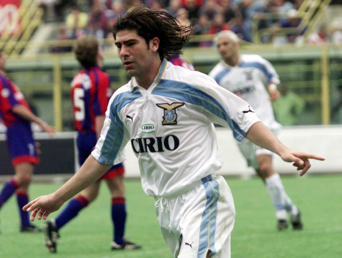 Imagen CAMPEON en Lazio. Allí hizo dupla con Hernán Crespo, a quien sucedió anteriormente en River.
