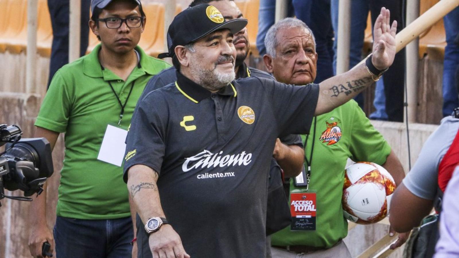 Imagen Diego Maradona se alejaba de Dorados de México para luego regresar al fútbol argentino