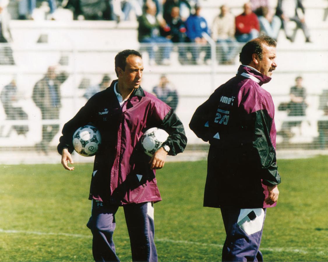 Imagen JUNTO A Vicente Del Bosque, con quien coincidió en el Real Madrid. 