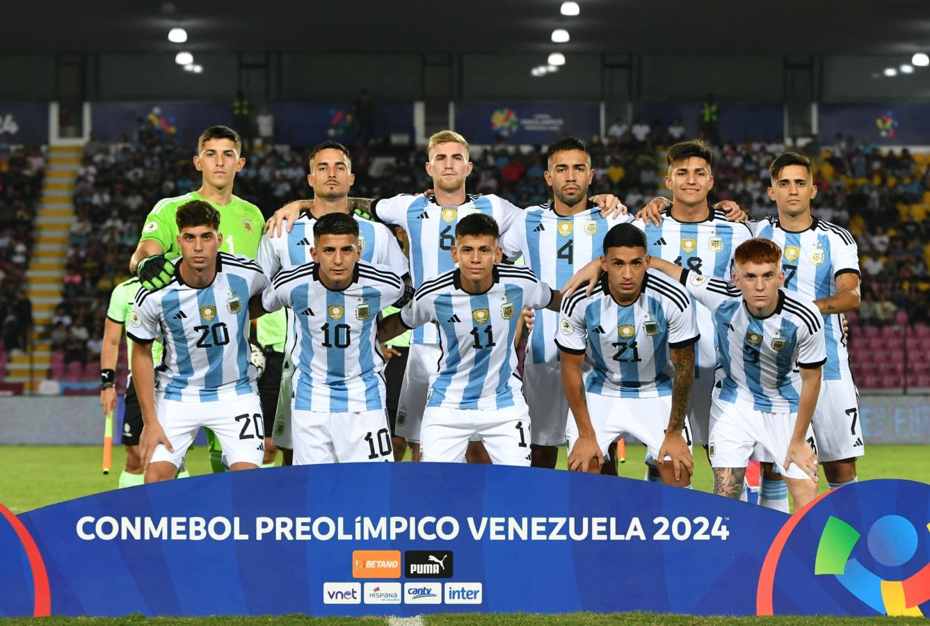 Imagen La Selección Argentina Sub 23 se clasificó a París 2024 en el Preolímpico de Venezuela.