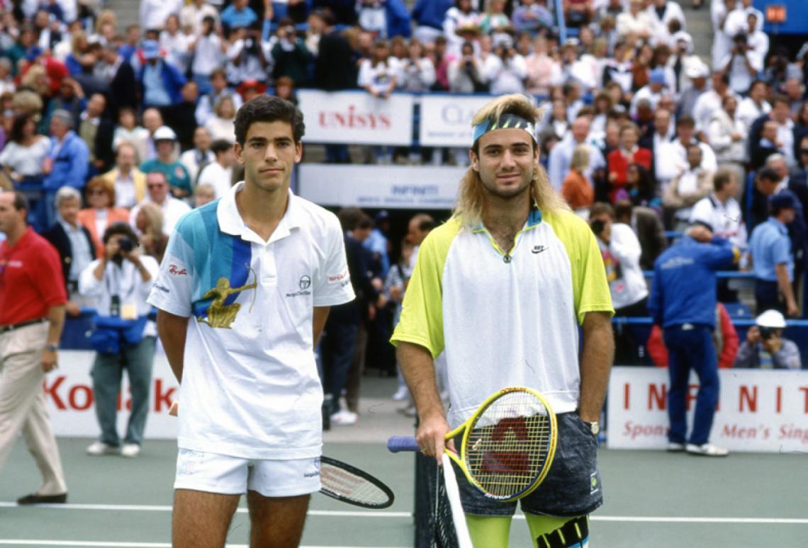 Imagen FORMALIDAD y desparpajo, Pete Sampras y Andre Agassi.