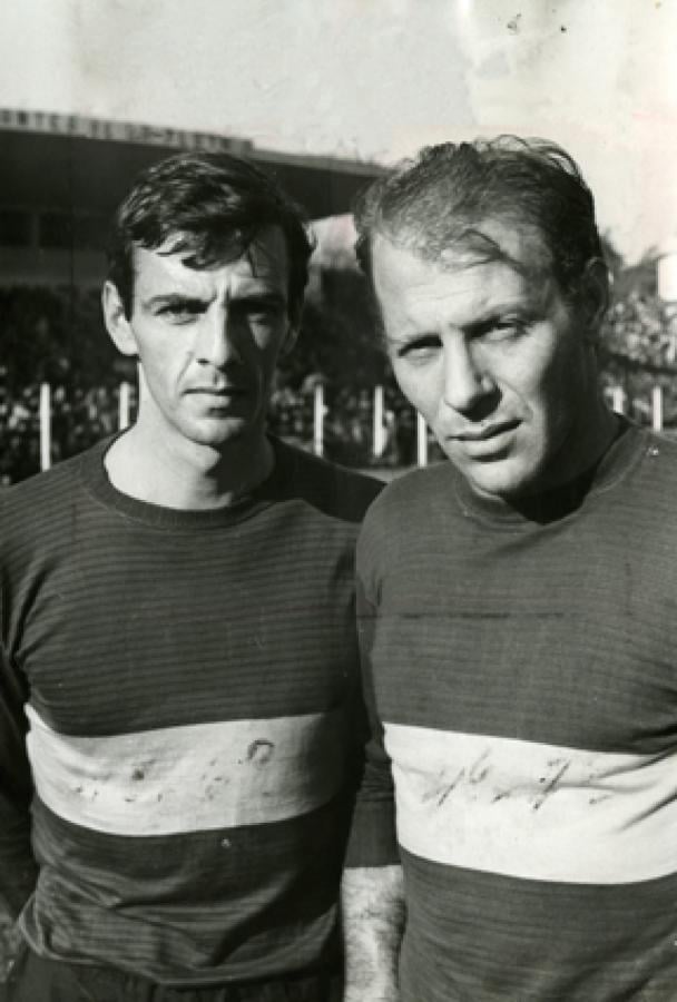 Imagen CON MENOTTI, gran amigo. Dirigió las inferiores de Huracán, en 1973.