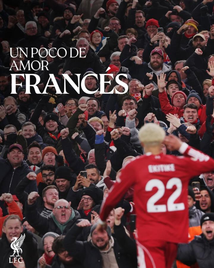 Imagen La publicación que subió Liverpool a su cuenta oficial con una frase de Los Redondos.