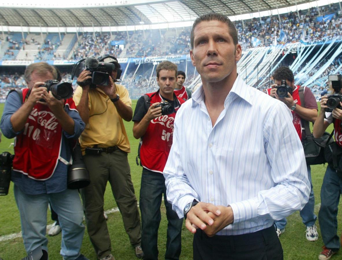 Imagen 25/02/2006; primer partido de Simeone como entenador (Racing 0-2 Independiente)