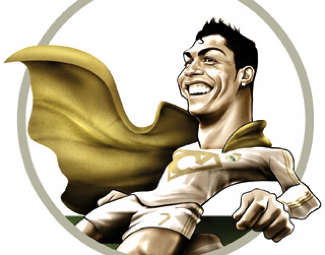 Imagen Cristiano Ronaldo, ilustración de Gonza Rodríguez.