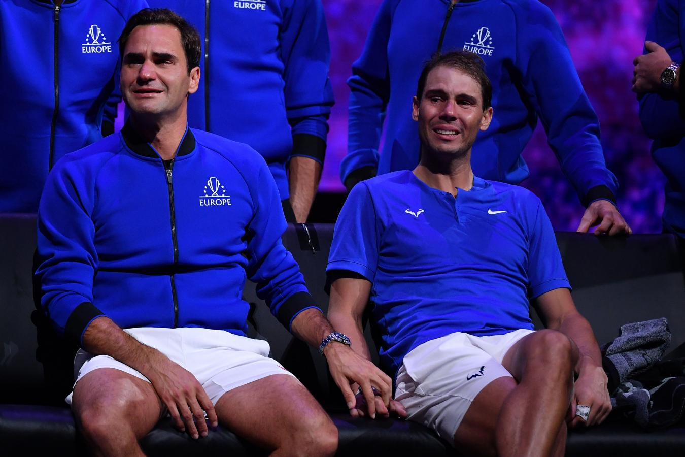 Imagen El llanto de Federer y Nadal en la Laver Cup de 2022.