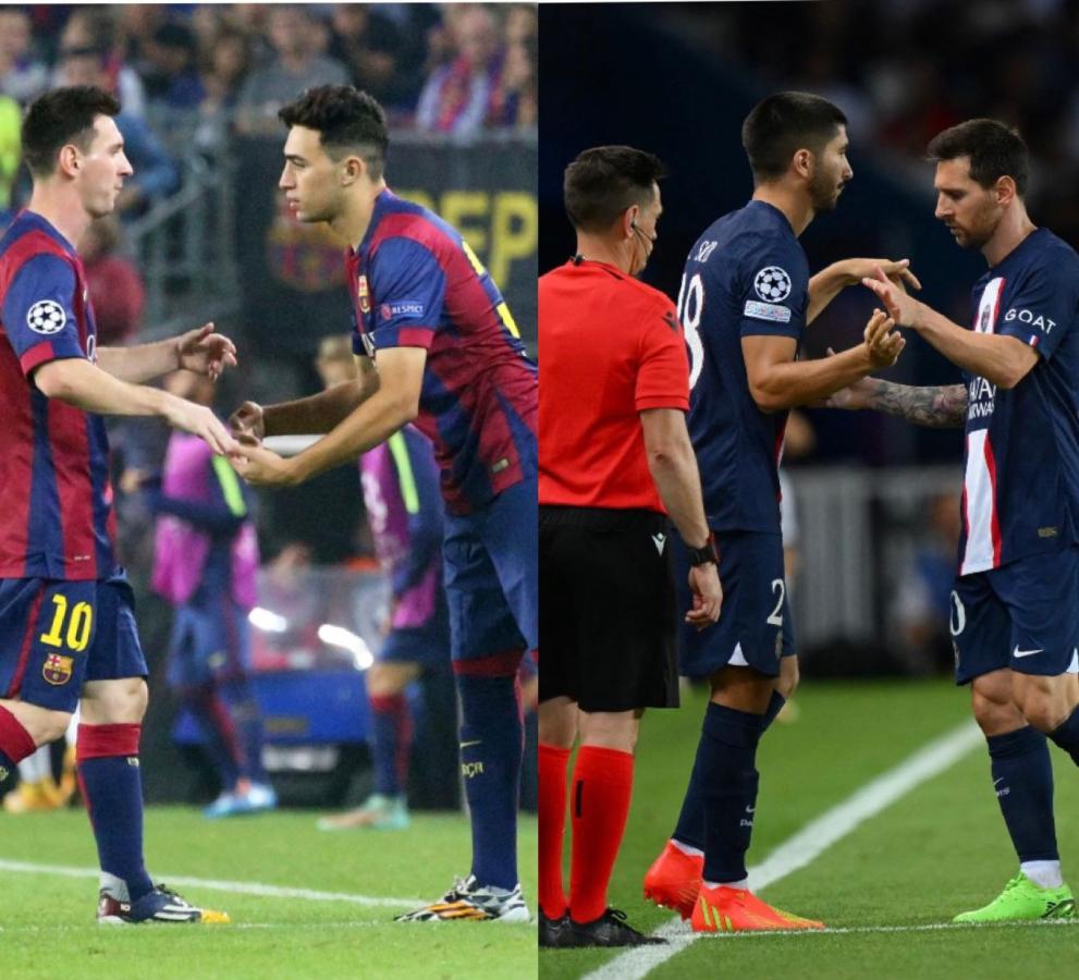 Imagen Pasan los años y la reacción al salir de Messi es la misma (AFP)