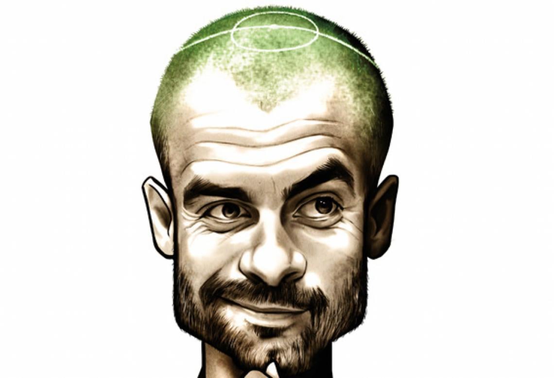 Imagen PEP GUARDIOLA, caricatura de Gonza Rodríguez.