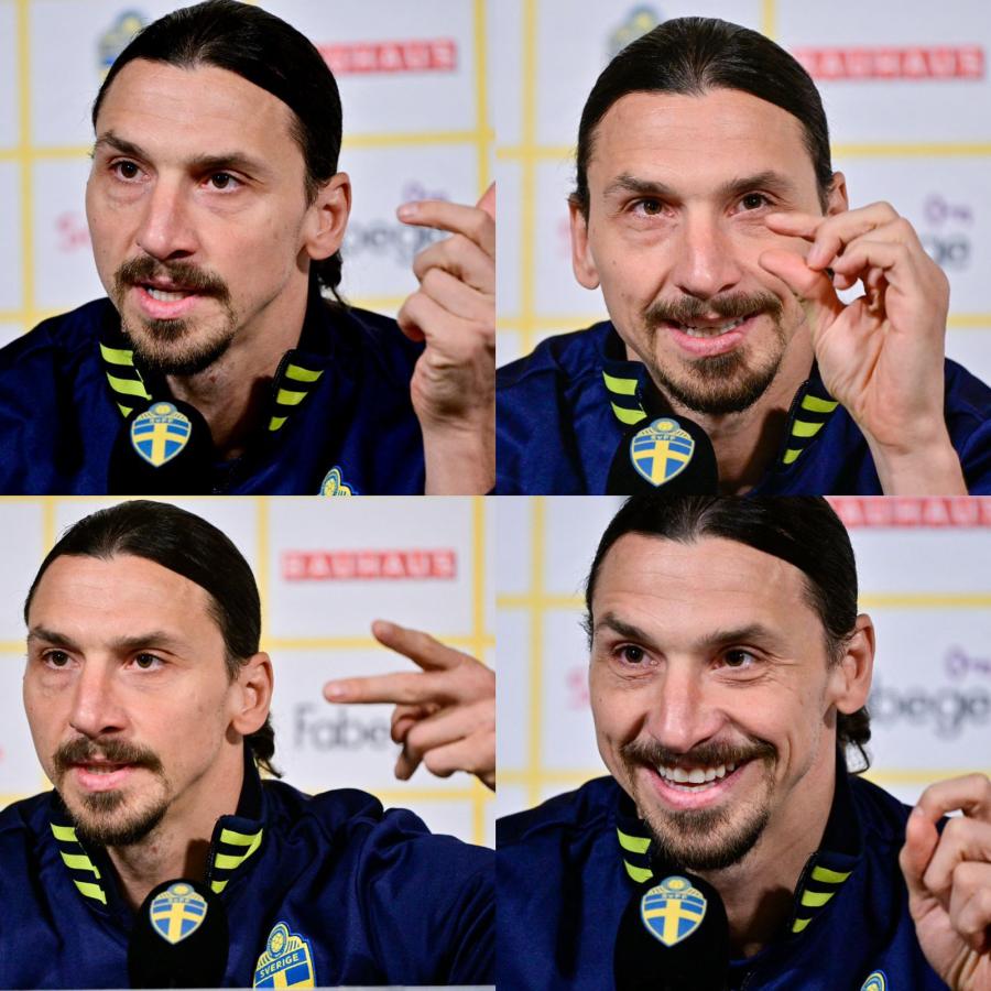 Imagen Zlatan y el lenguaje gestual (AFP)