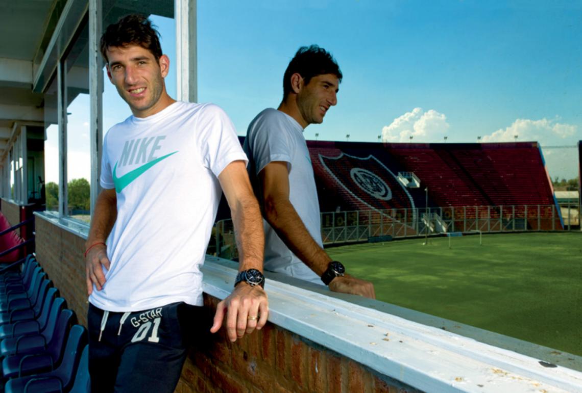 Imagen Piatti en las cabinas o palcos de San Lorenzo con la cancha atras