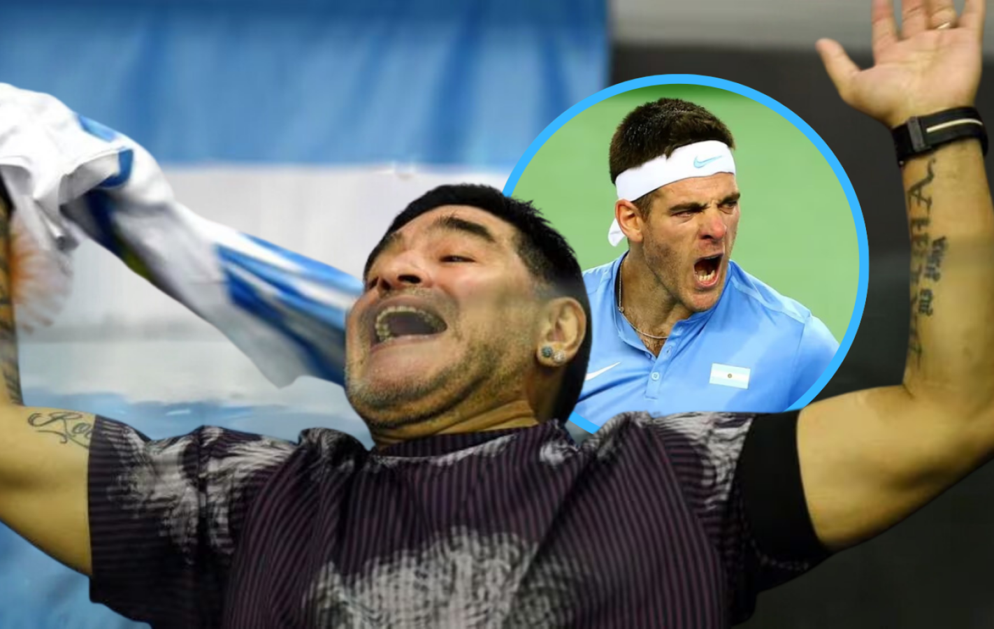 Imagen de Qué le pidió Maradona a Del Potro tras la final de la Copa Davis