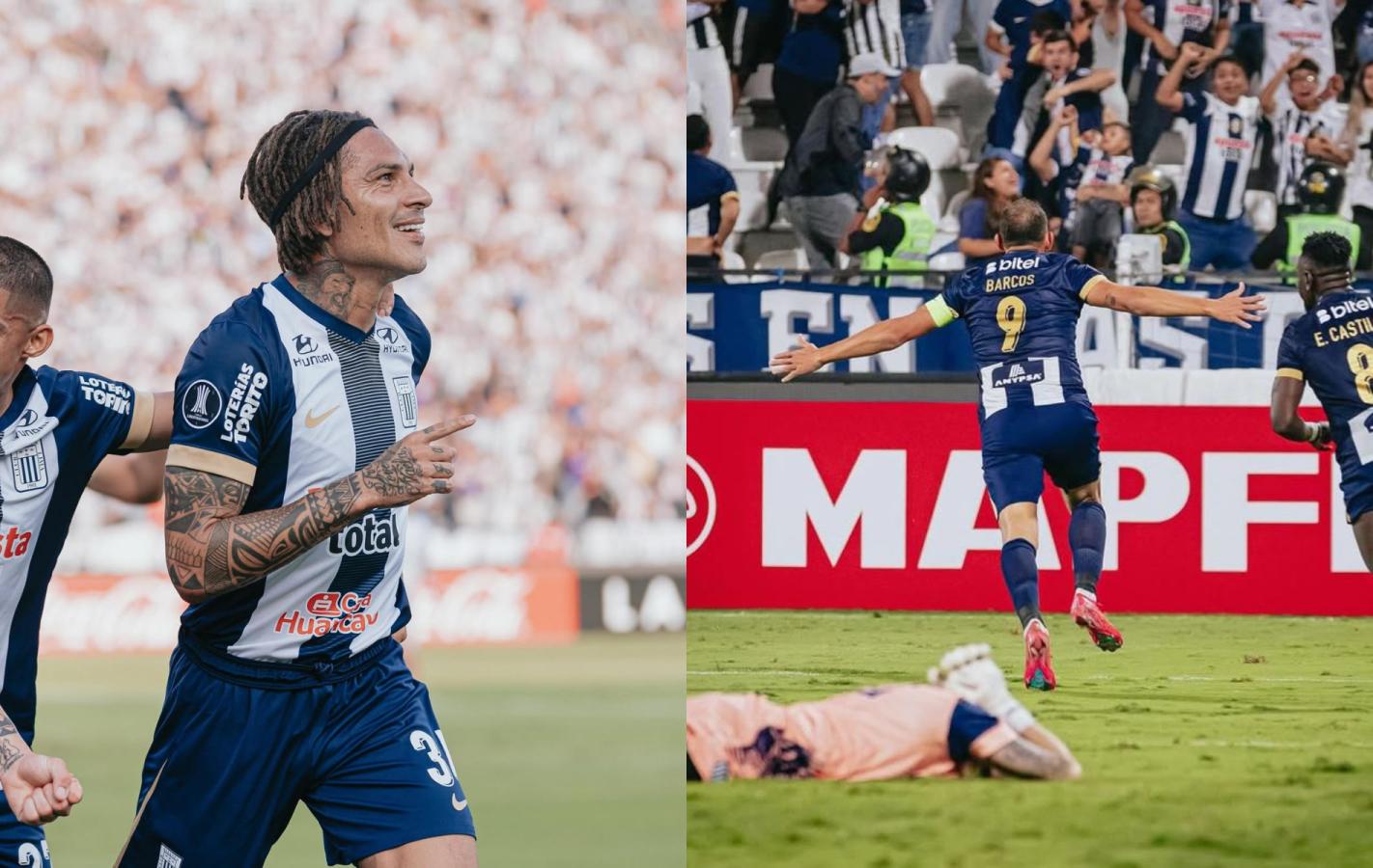 Imagen de La increíble marca que lograron Paolo Guerrero y Hernán Barcos ante Talleres