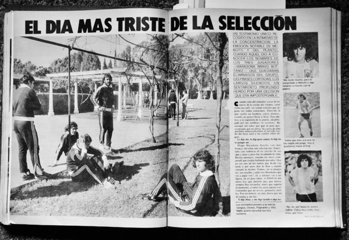 LA NOTA de El Gráfico sobre la desafectación de Diego, Bravo y Bottaniz tuvo un título elocuente.